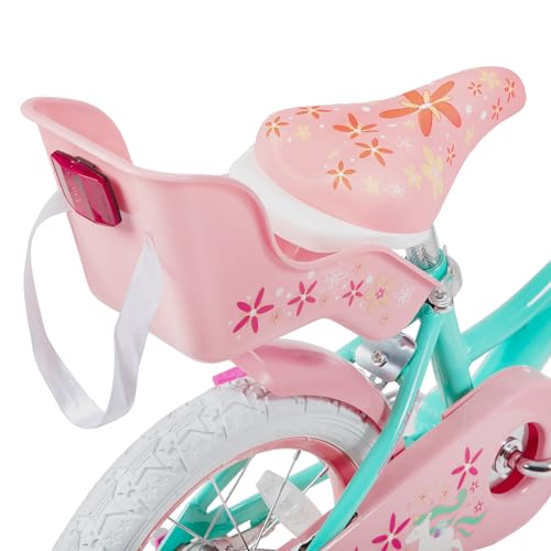 JOYSTAR Unicorn Kids Bike for Girls Ages 2-9 Years Old, 12 14 16 18 Inch Kids Bike with Training Wheels, Doll Seat, Streamers and Basket