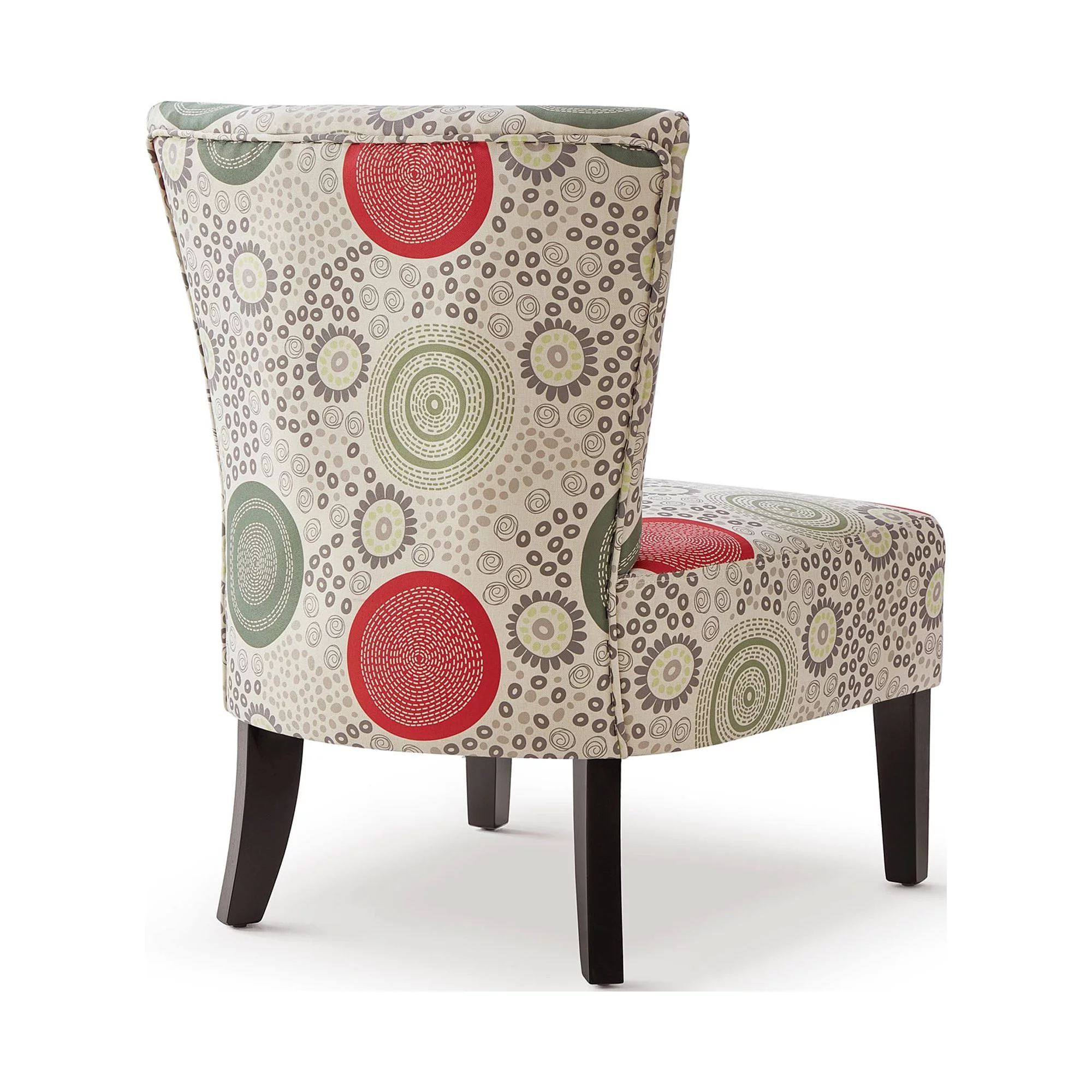 GEXPUSM Armless Accent Chair Set of 2, Modern Living Room Chairs with Thick Cushion & Solid Wood Legs, Fabric Comfy Bedroom Chair