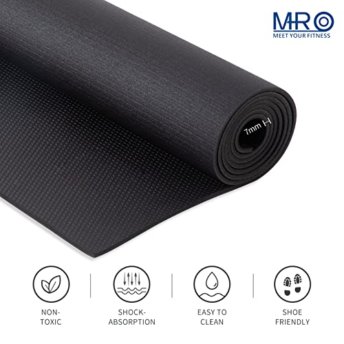 MRO Extra Large Exercise Mat 12'x7'/9'x7'/7'x7'/7'x5'(7mm), High-Density Workout Mats for Home Gym Flooring, Non-Slip, Extra Thick Durable Cardio Mat