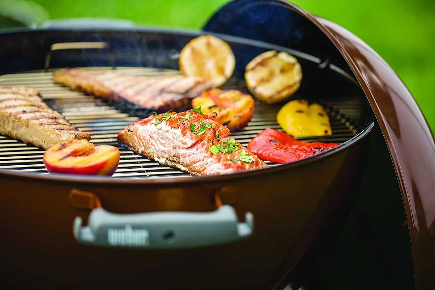 Weber 14402001 Original Kettle Premium Charcoal Grill, 22-Inch, Copper - Radiant Selections