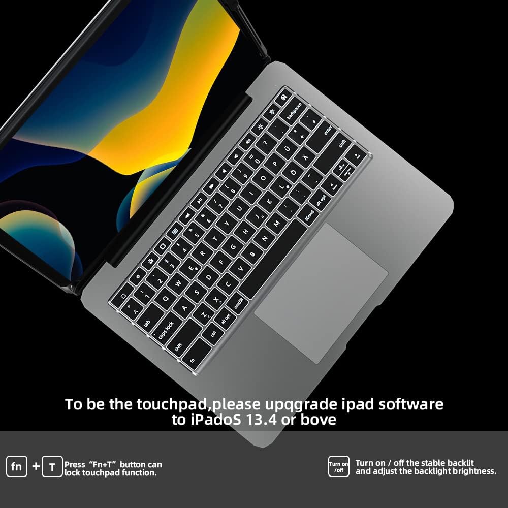 doqo Magnetic Keyboard Case for iPad Air 5th Generation(2022)/iPad Air 4th Generation(2020), iPad Pro 11 2018/2020/2021