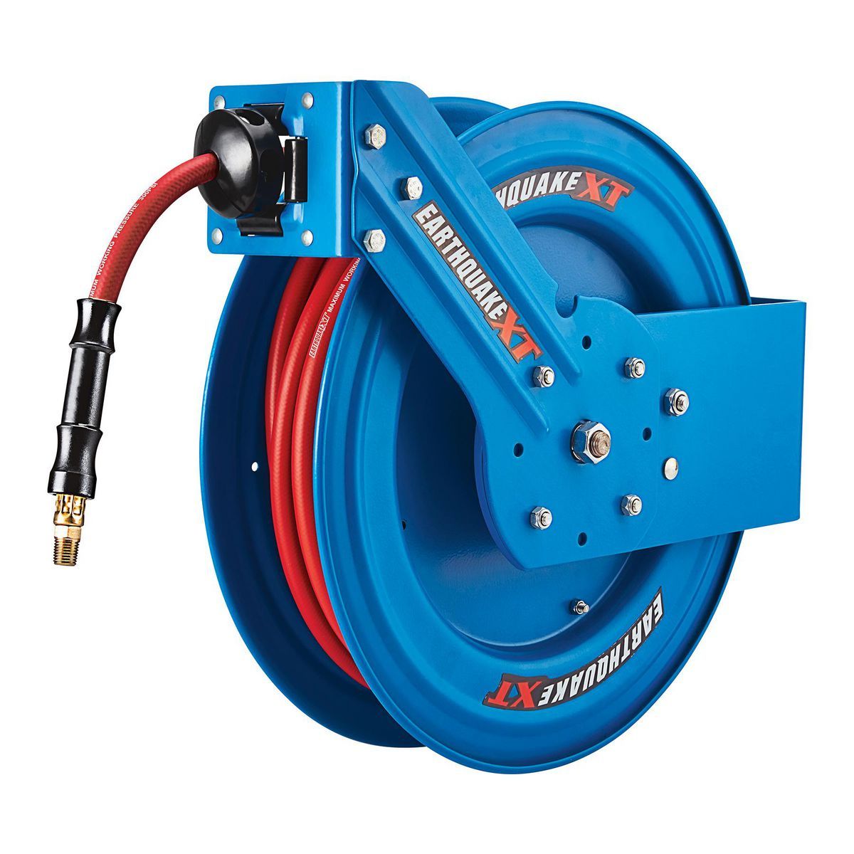 EARTHQUAKE XT 3/8 in. x 50 Ft. Industrial Grade Air Hose Reel