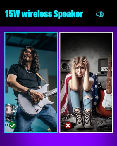 Enya Electric Guitar Inspire 39" Smart Electric Carbon Fiber Guitarra with 15W Wireless Speaker, 20 Distinct Tones, Onboard Presets, Charging Cable
