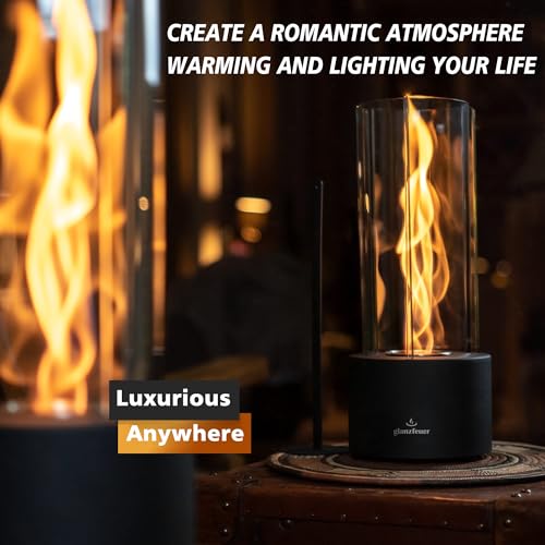 Tornado Tabletop Fire Pit |60-90 Mins Burn|, Tabletop Fireplace Indoor & Outdoor Gift for Birthday, Home Decor