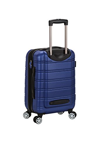 Rockland Melbourne Hardside Expandable Luggage with Spinner Wheels, 2TONEBLUE, 2 Piece (20/28)