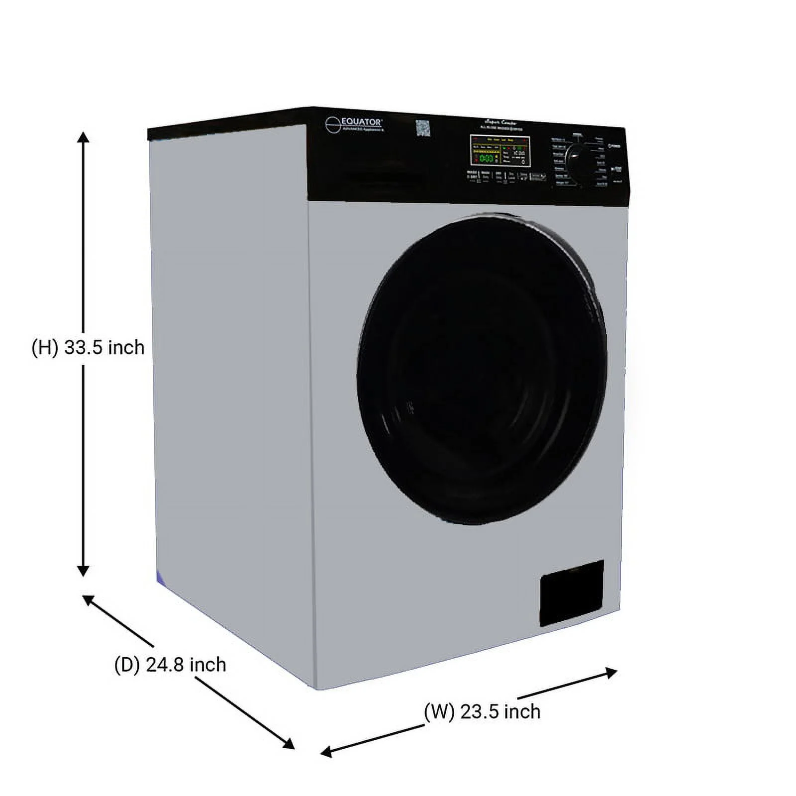 Equator Digital Compact 110V Vented/Ventless 18 lbs Combo Washer Dryer S/B