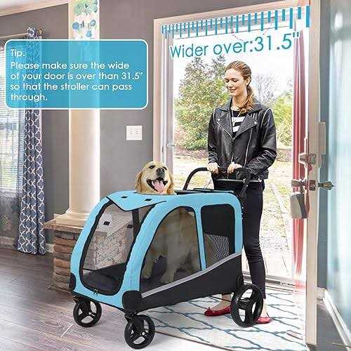 Saudism Dog Stroller For Large Dogs Extra Large Pet Stroller For For Medium Dogs - Pet Supplies online store