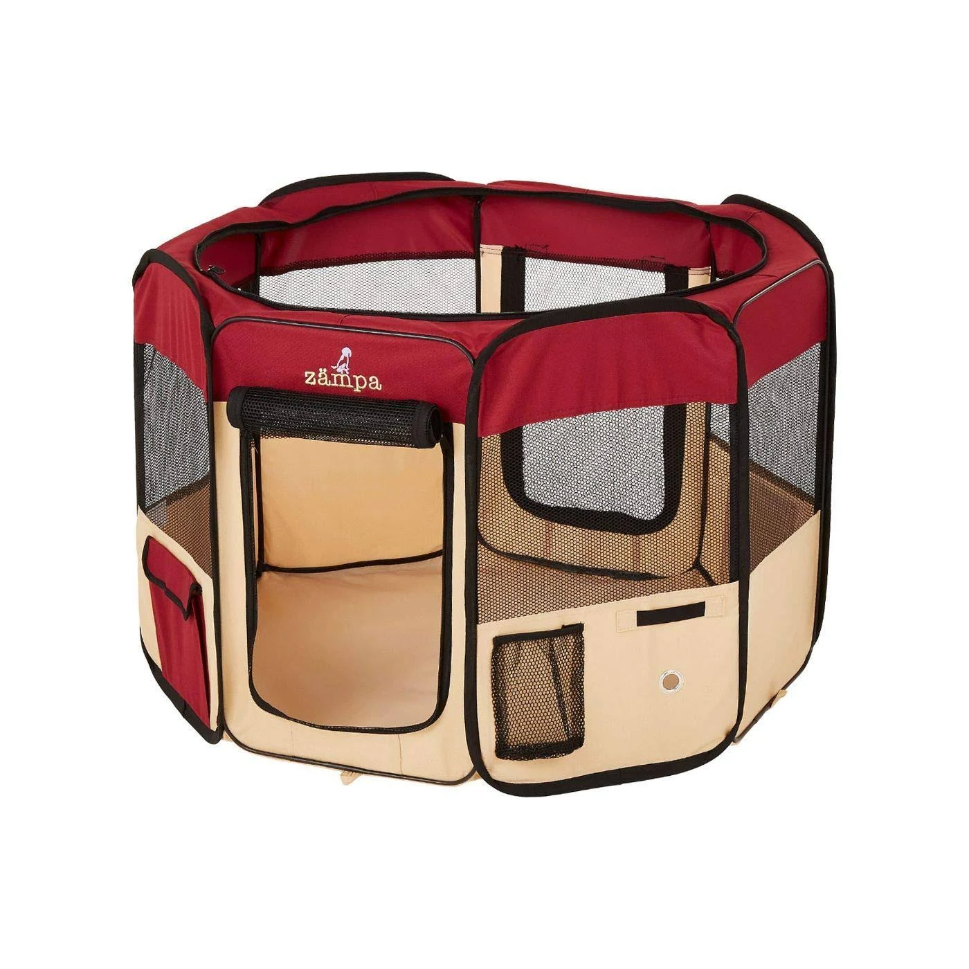 Zampa Pet 45x22 Playpen Foldable Portable Dog/Cat/Puppy Exercise Kennel for Small Medium