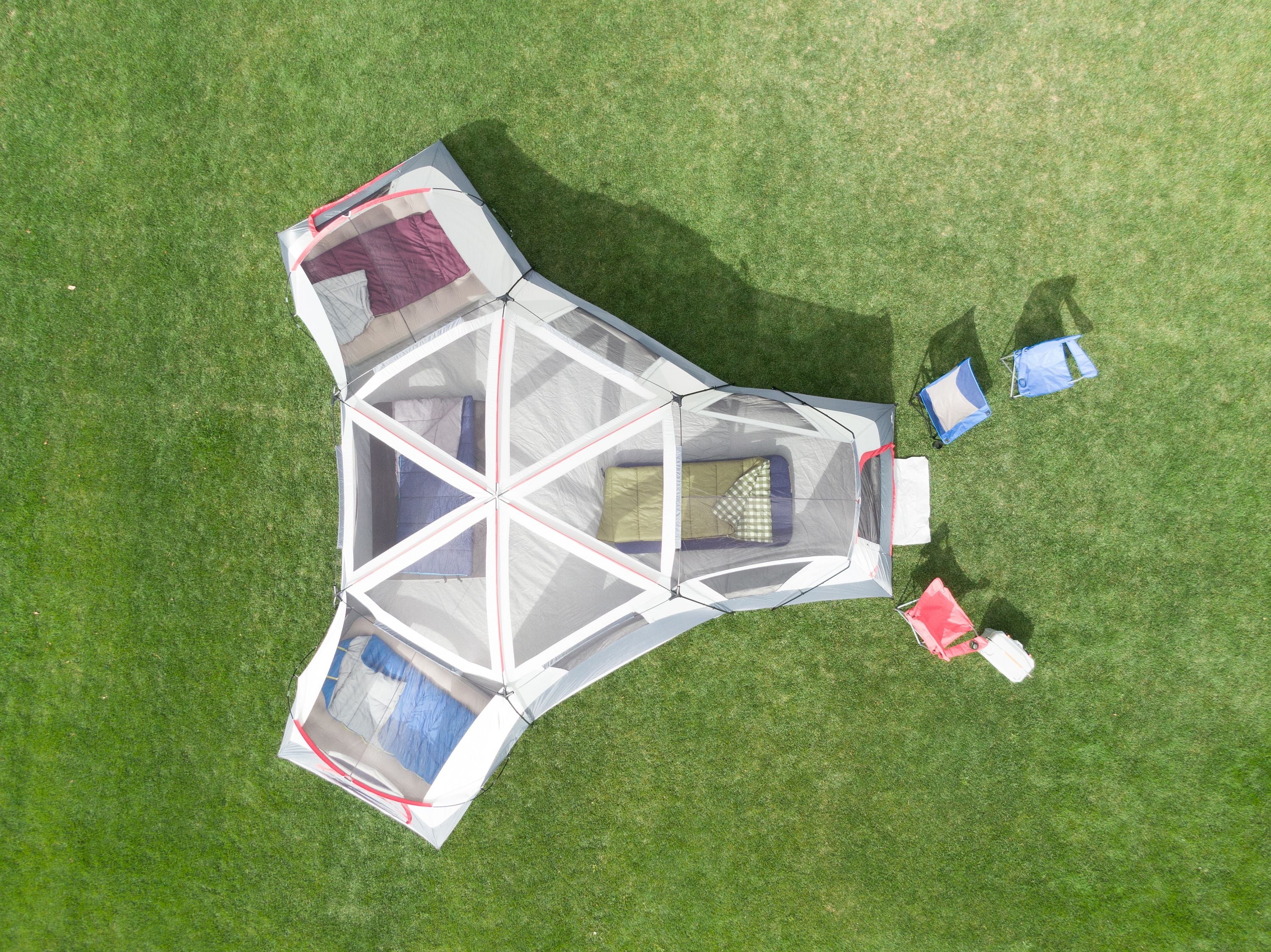 Ozark Trail 20-Person 4-Room Cabin Tent, with 3 Separate Entrances