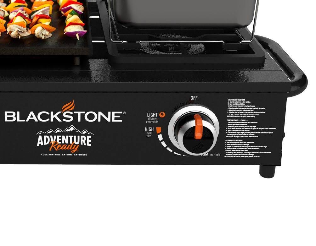 Blackstone 1859 Adventure Ready 17x22 Tabletop Griddle Combo with Fryer