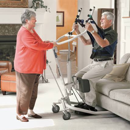 Stand Up Patient Lift - Get-U-Up Hydraulic Stand Up Lift - Invacare Ghs350, Netural