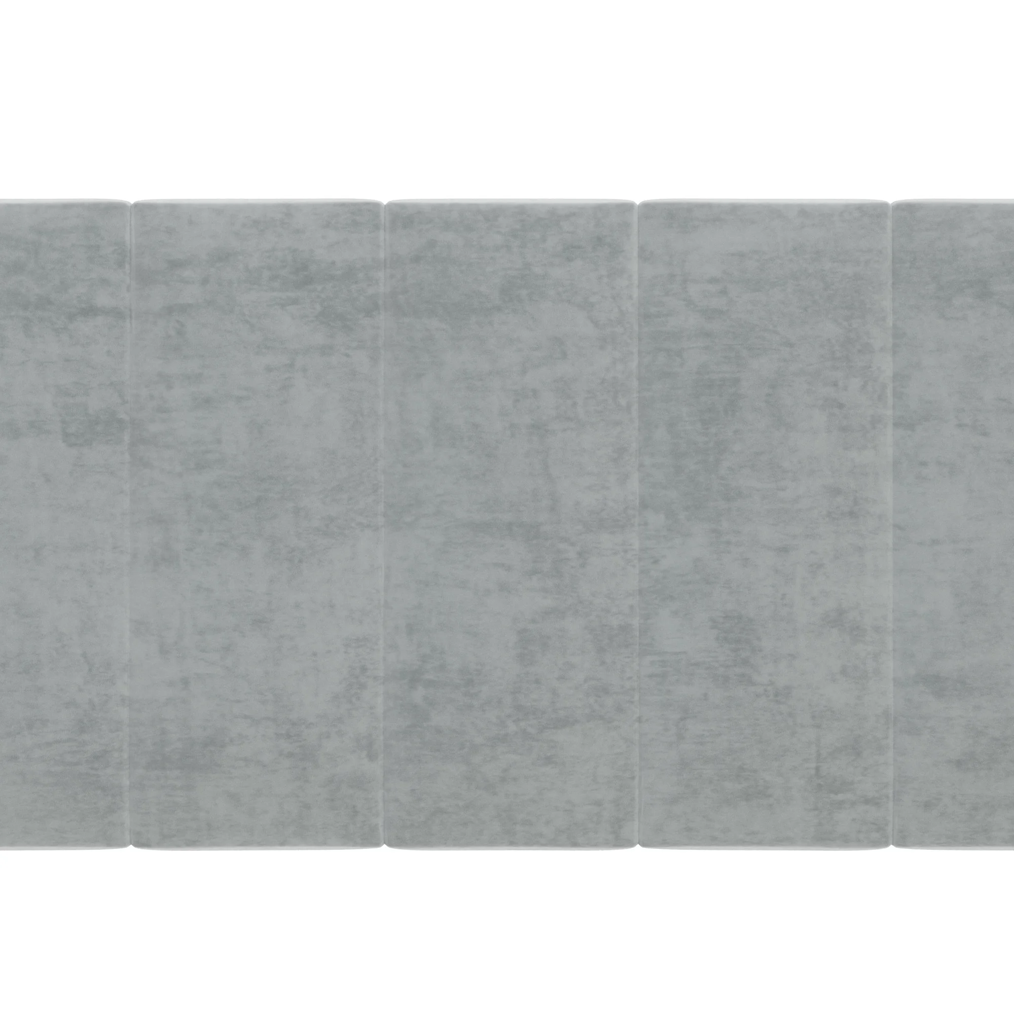 Reece Channel Stitched Upholstered Queen Bed, Platinum Gray, by Hillsdale Living Essentials