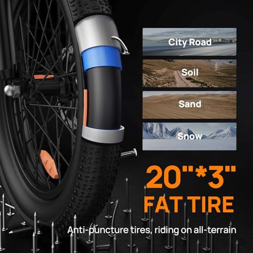 URLIFE Electric Bike for Adults, 1000W Peak Motor Ebike, 48V 13Ah Removable Battery, 28MPH,80 Miles Max