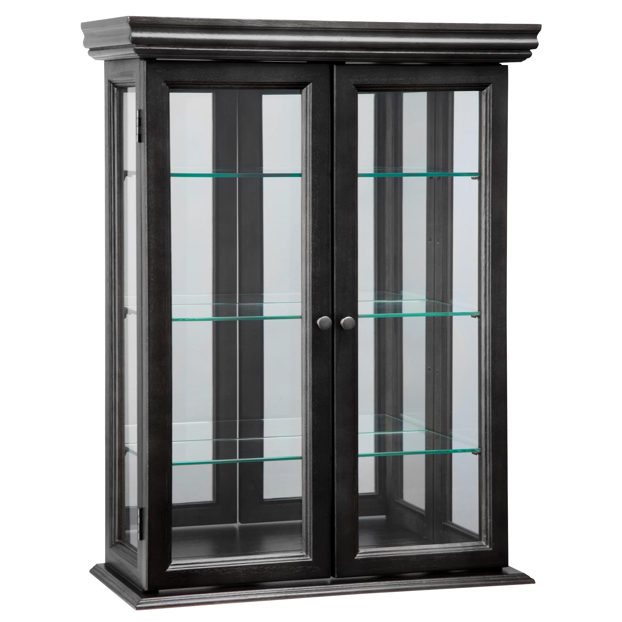 Design Toscano Country Tuscan Wall Curio Cabinet: Ebony