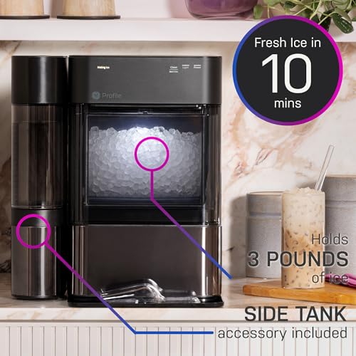 GE Profile Opal 2.0 XL with 1 Gallon Tank, Chewable Crunchable Countertop Nugget Ice Maker, Scoop included, 38 lbs in 24 hours