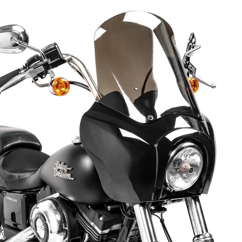Fairing for Harley Dyna Low Rider / Street Bob Craftride MG5 with Windshield Black-Light Smoke