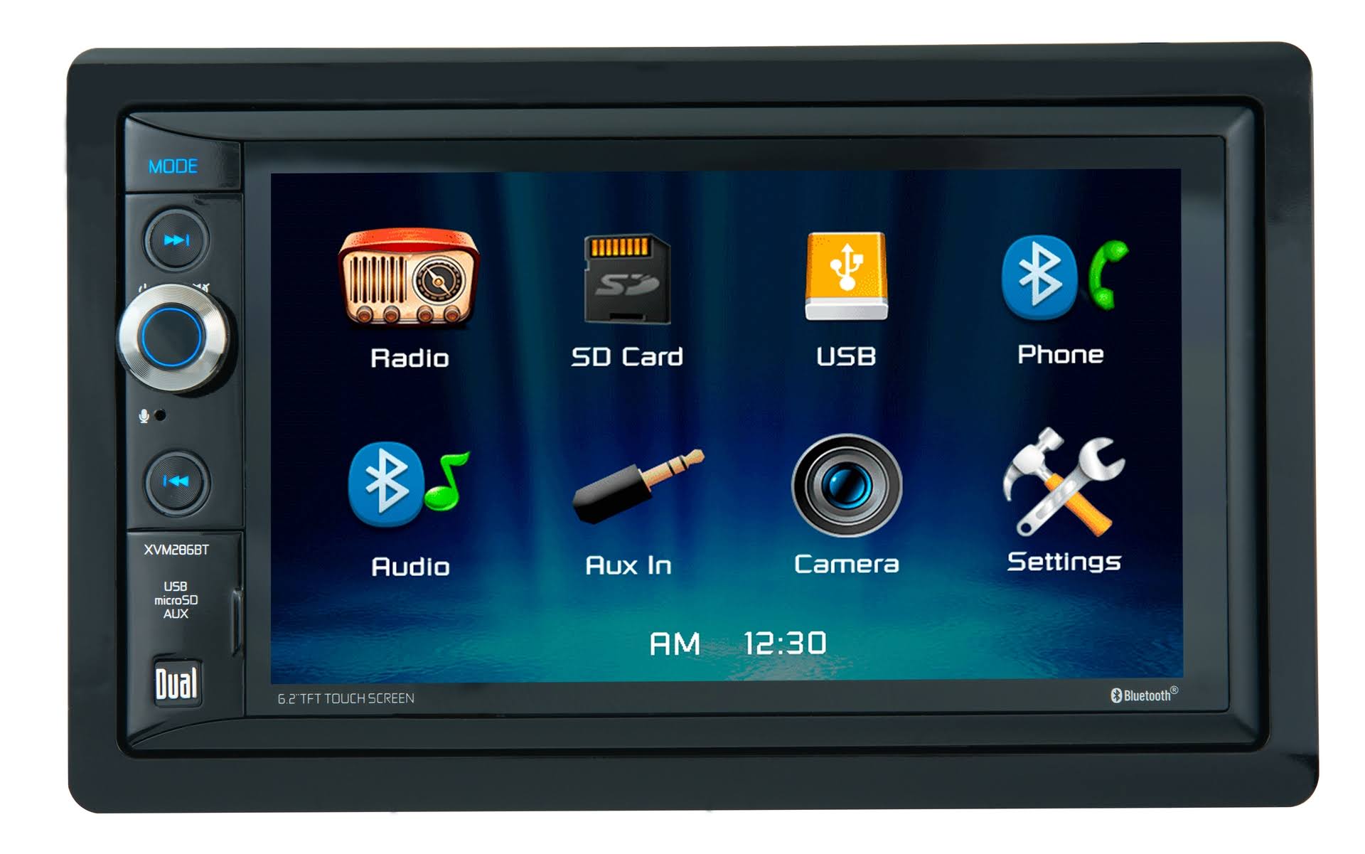 Dual Electronics Xvm286bt Double DIN Bluetooth Multimedia Car Receiver
