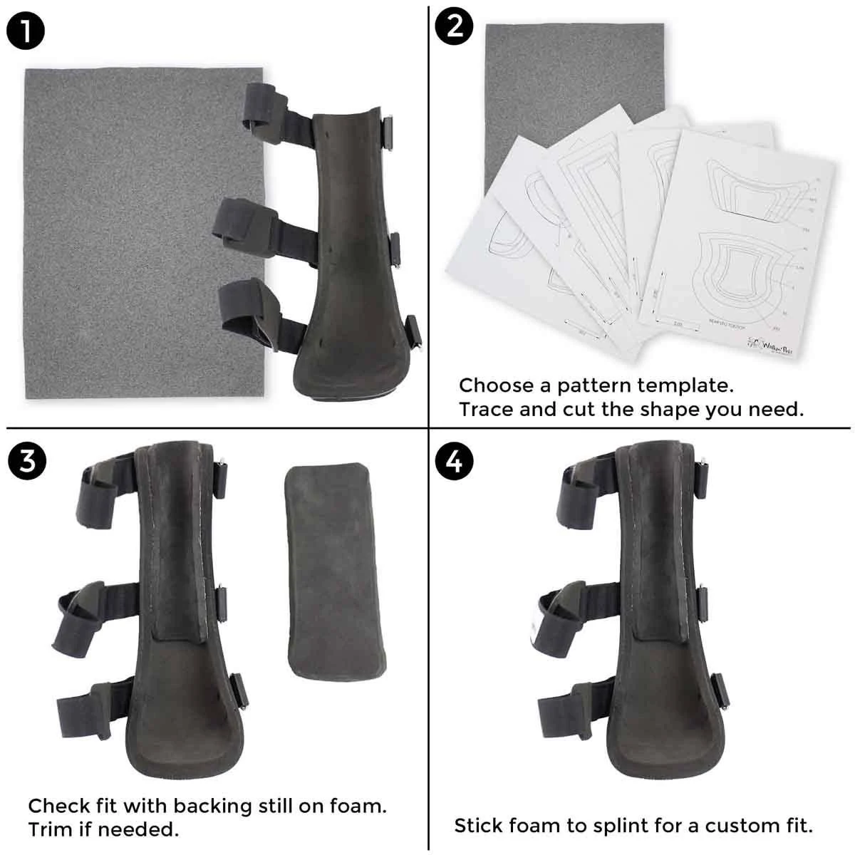 Walkin& Pet Splint for Dogs, Canine Front Leg Splint with Foam Inserts for A More Custom Fit