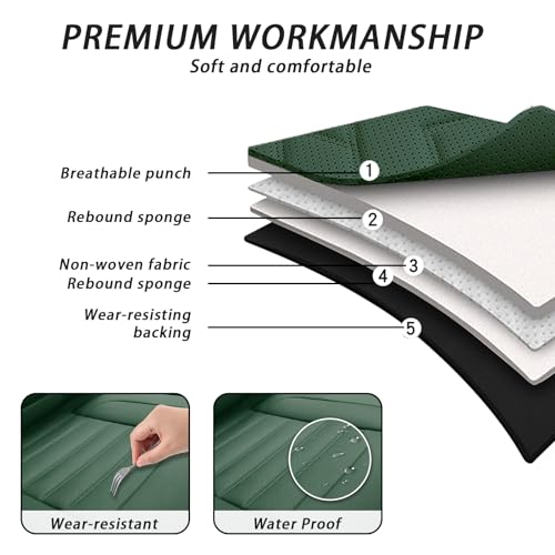 ARAZI 5 Full Set Seat Covers for Hyundai Venue 2020-2024, Premium Breathable Seat Protector Covers