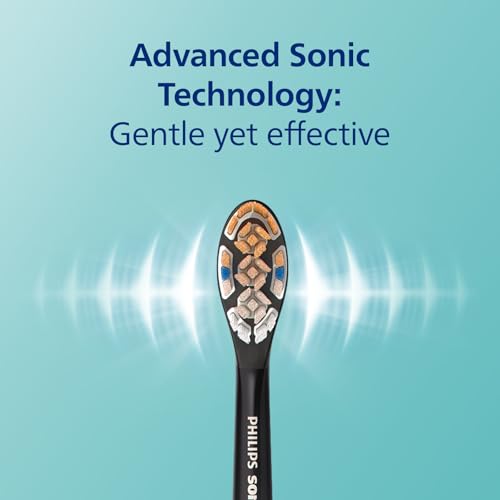 Philips Sonicare DiamondClean Smart 9300 Electric Toothbrush, Sonic Toothbrush with App, Pressure Sensor, Brush Head Detection