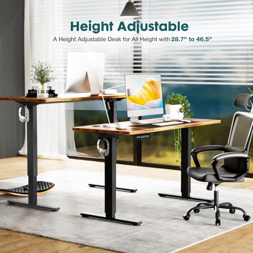 Standing Desk, Adjustable Height Electric Sit Stand Up Down Computer Table