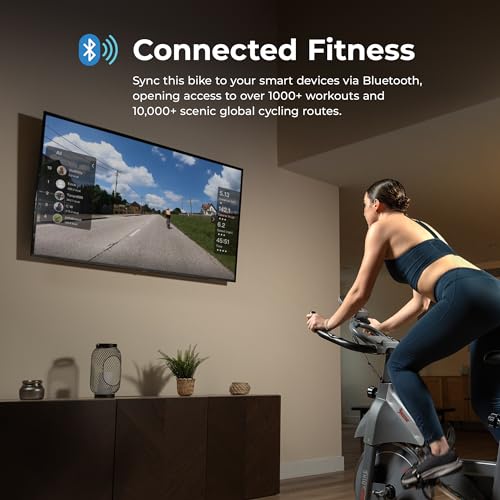 Sunny Health & Fitness Indoor Cycling Exercise Bike w/Adjustable Cushion Seat & Multi-Grip Handlebar