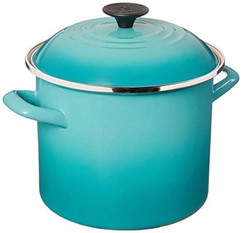 Le Creuset Enamel on Steel Stockpot, 10 qt., Olive