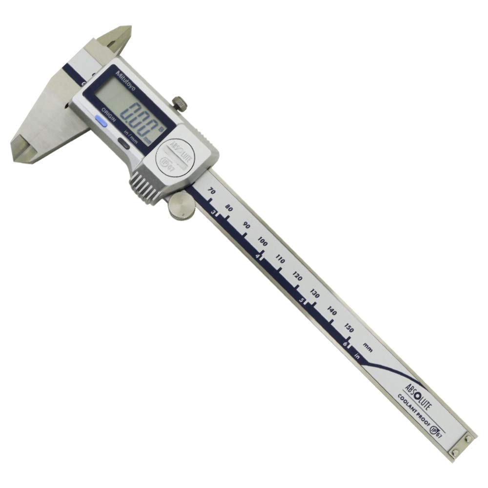 Mitutoyo 500-752-20, Coolant Proof Digimatic Caliper, 0-6, IP67, 0005 0/01 mm No SPC