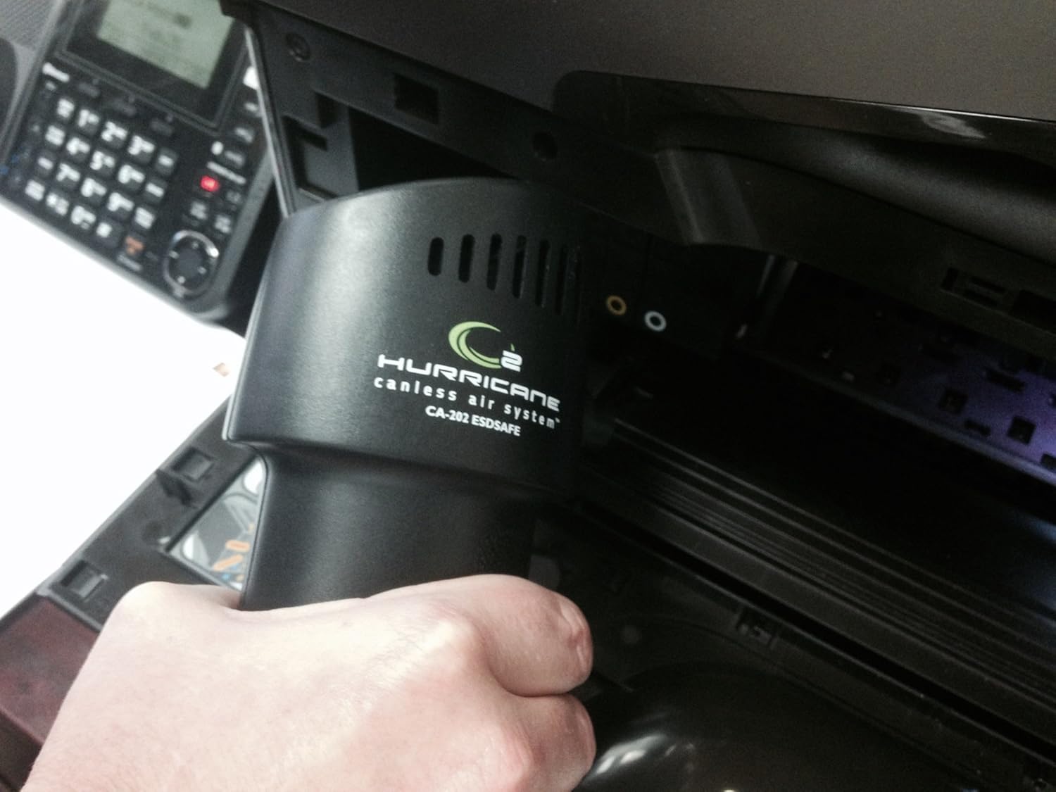 Best Canned Air Alternative - The O2 Hurricane Canless Air ESD-Safe is an Inexpensive