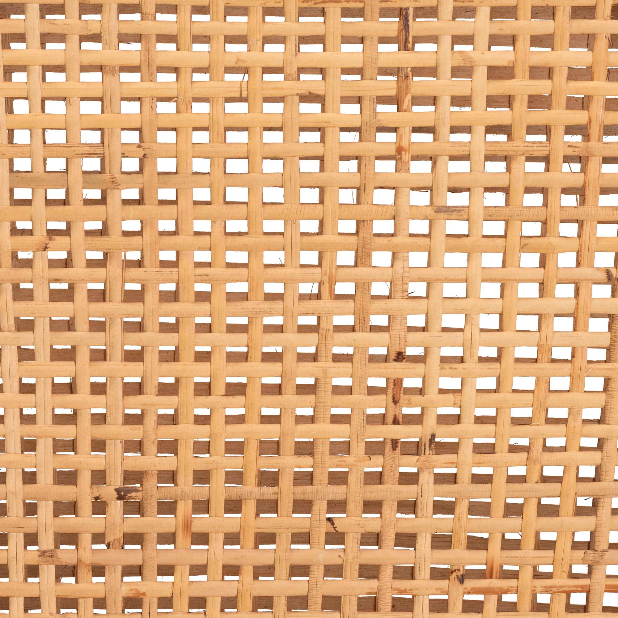 Baxton Studio Lingga Modern Bohemian Dark Brown Mahogany Wood and Natural Rattan Counter Stool
