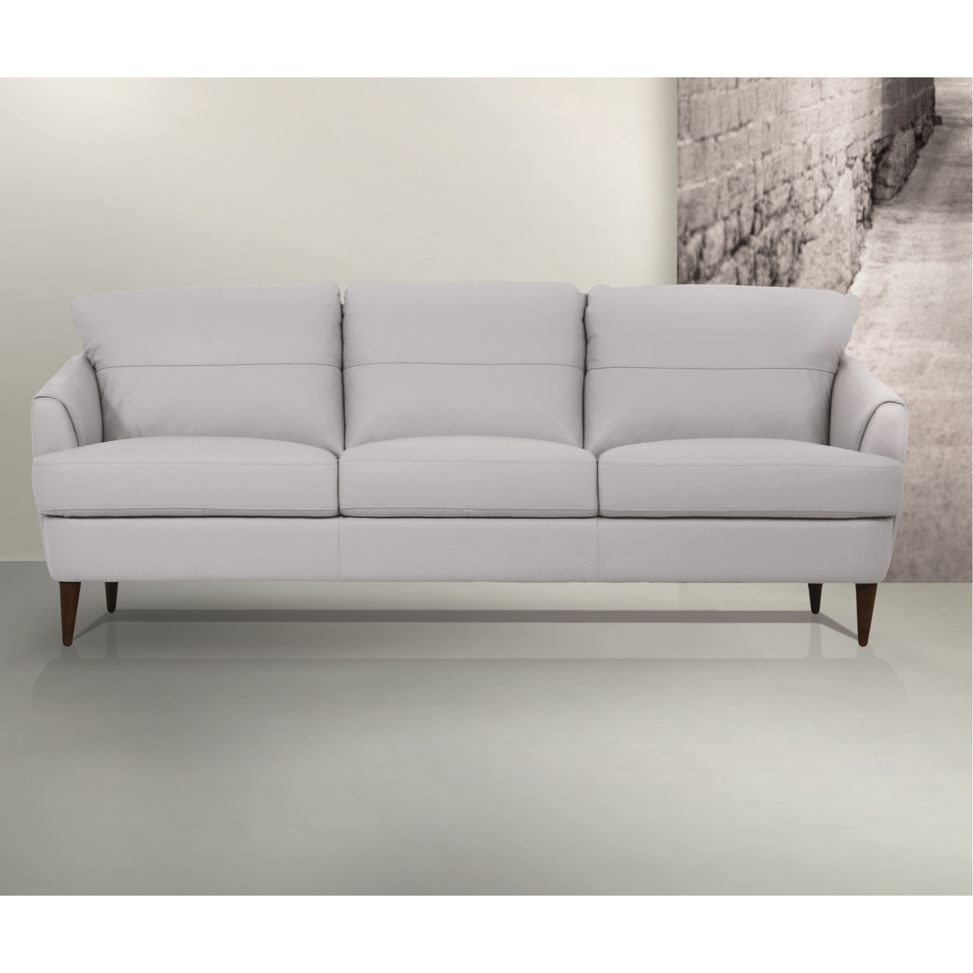 Ergode Sofa Pearl Gray Leather