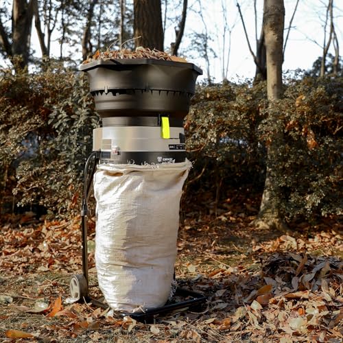 Electric Leaf Mulcher/Shredder: DEKOPRO 13-Amp 8200RPM Motor for 17:1 Reduction Ratio