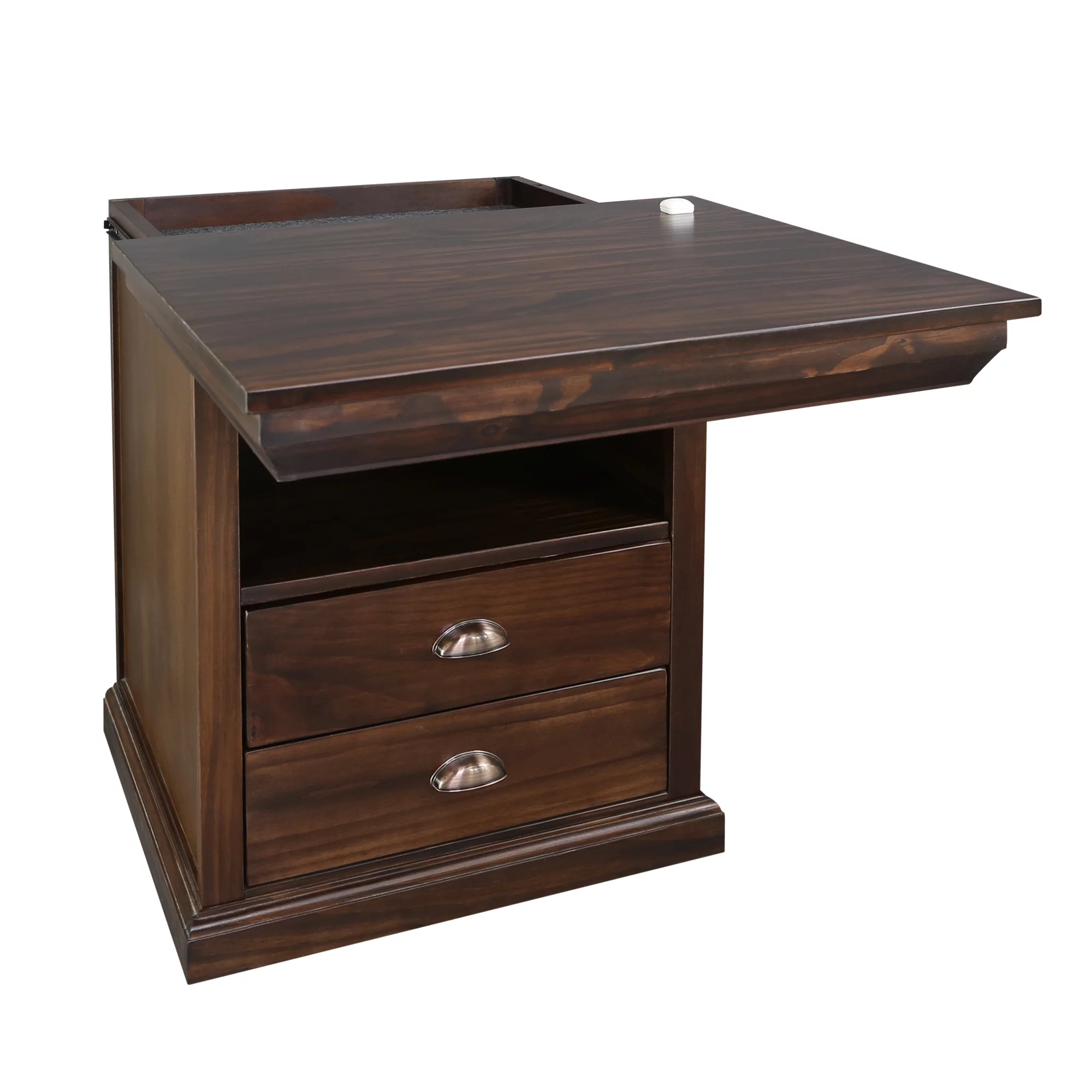 Casual Home Lincoln Nightstand with Concealed Compartment