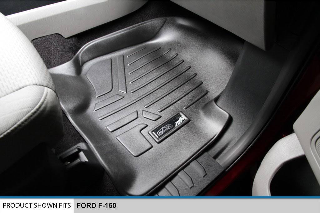 MAXLINER Maxfloormat Floor Mats for F-150 SuperCab with Front Bucket SEATS Black F150