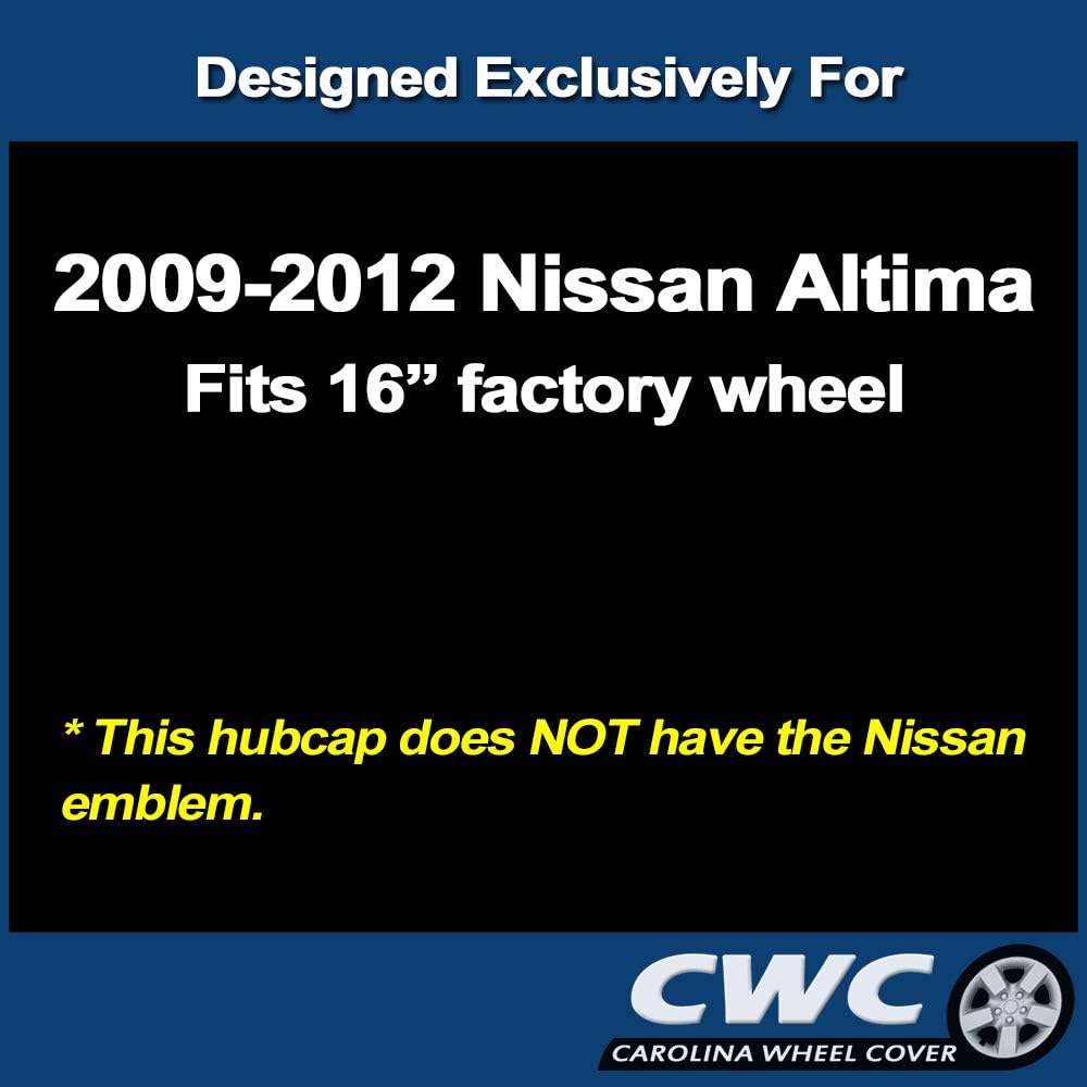 Premium Replica Hubcap Set, Replacement for Nissan Altima 2009-2012, 16-inch Wheel Cover (4 Pieces) Pack of 2