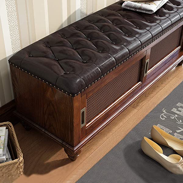 K KELBEL Shoe Rack & Shoe Bench & Shoe Cabinet & Boot Organizing Detachable Cushion with Hidden Storage Compartment