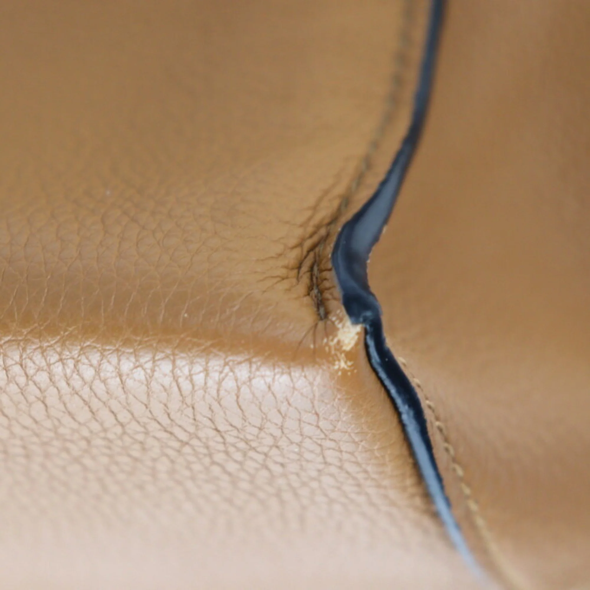 Pre-Owned LOEWE Loewe Cushion Tote Small Bag 309.12AA93 Calf Leather Camel Brown Shoulder (Good)