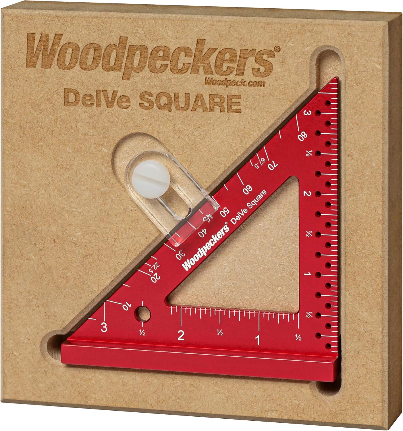 Woodpeckers Delve Square, Precision Woodworking Square Great For Furniture and Cabinet Making