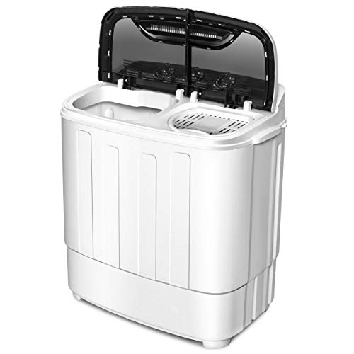 Giantex Portable Compact 13 Lbs Mini Twin Tub Washing Machine Washer Spin Dryer