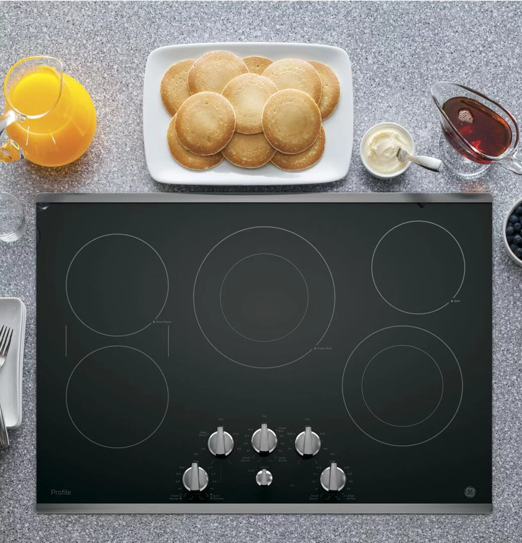 GE Profile Series 30-inch Built-in Knob Control Electric Cooktop
