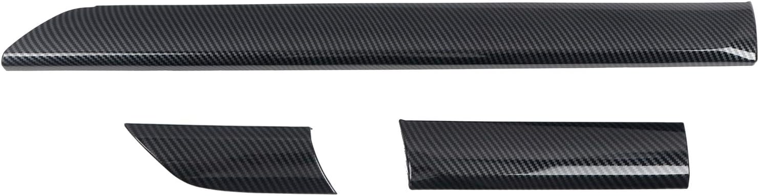 HIGH FLYING for Toyota Tundra 2014-2021 Car Accessories ABS Carbon Fiber Grain Center Consoles A/C Air Outlet Vent Decor Cover Trim 3pcs (Not Fit RHD)