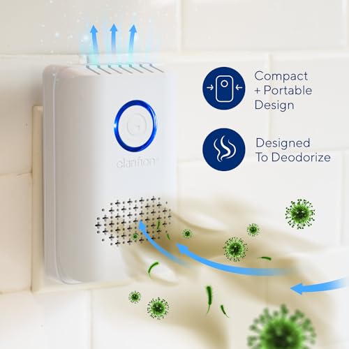 Clarifion - Air Ionizers for Home (1 Pack), Negative Ion Filtration System, Quiet Air Freshener for Bedroom, Office, Kitchen