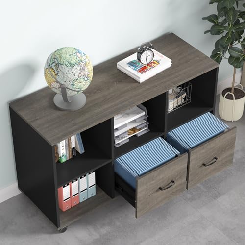 Tribesigns 63 inches Executive Desk and 47" lateral File Cabinet