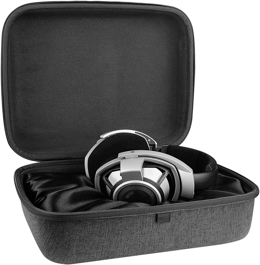 Geekria UltraShell Case for Large-Sized Over-Ear Headphones, Replacement Protective Hard Shell Travel Carrying Bag with Cable Storage
