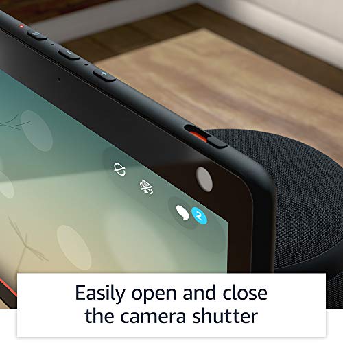 Like-New Amazon Echo Show 10 (newest model), HD smart display with premium sound, motion and Alexa, Charcoal