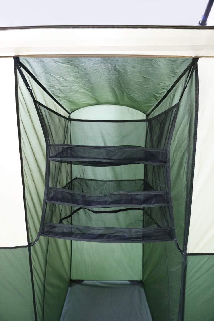 Spacious and Comfortable Ozark Trail Hazel Creek 12 Person Cabin Tent,with Two Closets with Hanging Organizers,Room Dividers,Mud Mat