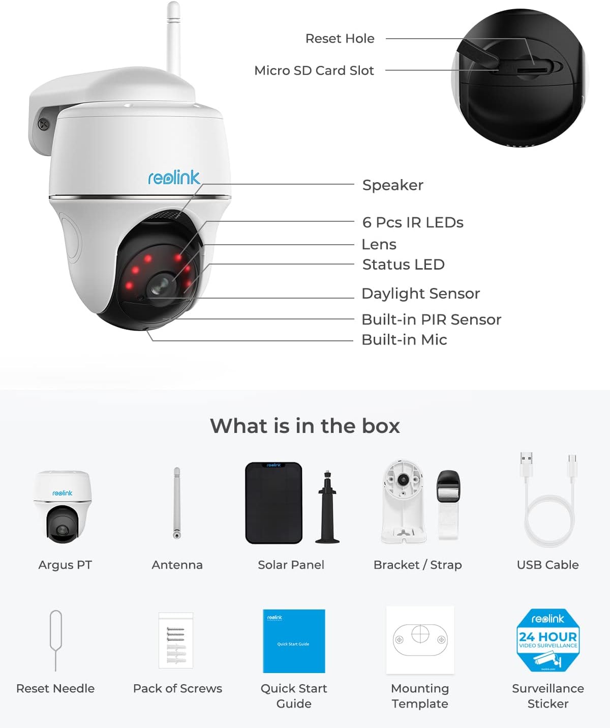 Security Camera Wireless Outdoor, Solar Powered WiFi System, Pan Tilt, 2K Night Vision, 2-Way Talk