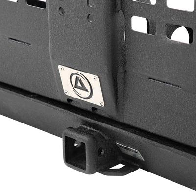 Smittybilt 76896 XRC Atlas Rear Bumper and Tire Carrier - Black Fits select: 2015-2018 JEEP WRANGLER UNLIMITED, 2012-2014 JEEP WRANGLER