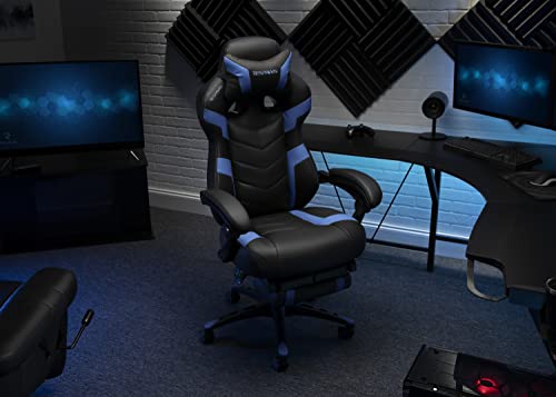 RESPAWN 110 Pro Gaming Chair - Gaming Chair with Footrest, Reclining Gaming Chair, Video Gaming Computer Desk Chair, Adjustable Desk Chair
