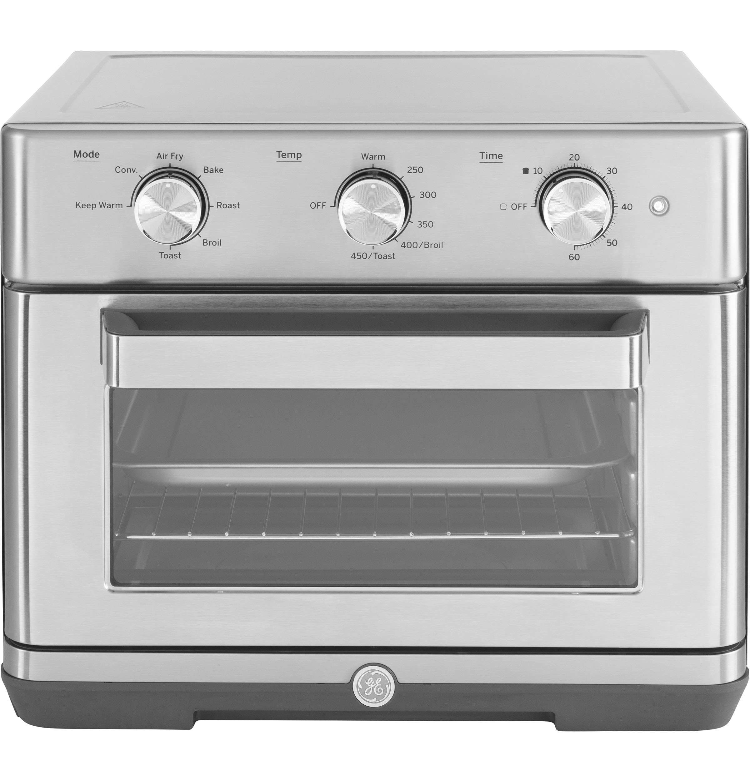 GE Appliances Mechanical Air Fry 7-in-1 Toaster Oven in Stainless Steel